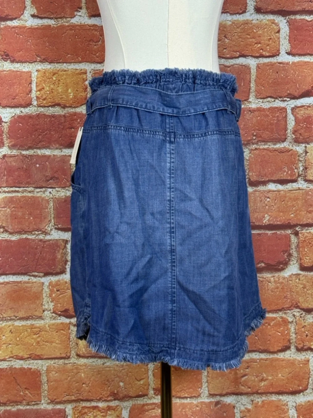 Cloth & Stone 100% Tencel Blue Midi Skirt Size Medium - Picture 4 of 15